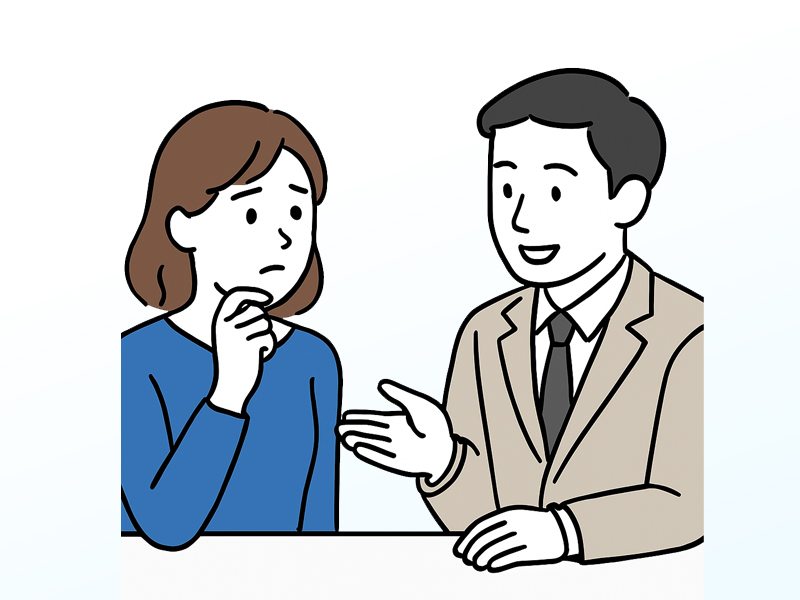 話だけ聞いて帰りたいのに、その日に体験入店をすすめられたり、断りにくい雰囲気になったりしないか心配です…。